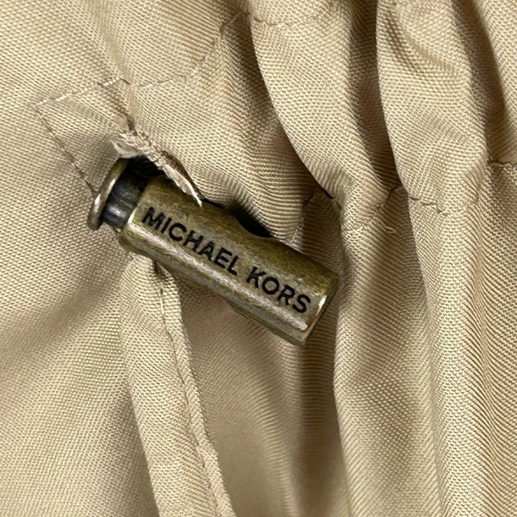 MICHAEL Michael Kors Utility/Anorak/Safari/Cargo Jacket 3/4 length Khaki size L - Picture 10 of 14